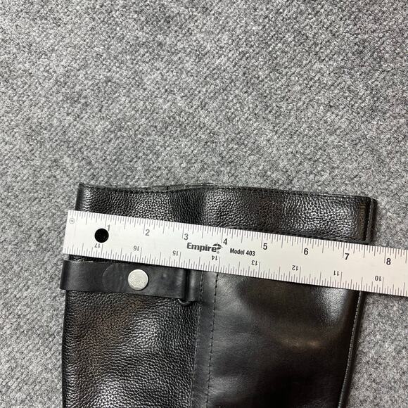 FRANCO SARTO Womens Black Side Zip Knee High L-Crash Riding Boots Size 6.5 WC - Picture 11 of 13